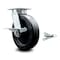 Service Caster 8 Inch Kingpinless Polyolefin Wheel Swivel Caster with Brake and Swivel Lock SCC SCC-KP30S820-POR-SLB-BSL - alternate 1